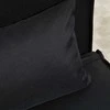 Homcom Sofa-lova, 2-in-1 sofa su lovos funkcija, dekoratyvinės pagalvėlės, sulankstomas fotelis su reguliuojamu atlošu, lininės išvaizdos, iki 350 kg, juoda