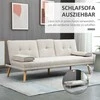 Homcom Sofa-lova, 3 vietų sofa su atlenkiamu staliuku iki 250 kg