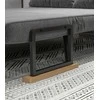 HOMCOM sofa lova su patalynės dėže, sofa su miegojimo funkcija, aksominės išvaizdos sofa su nugaros pagalvėlėmis, tamsiai pilka, 102 x 73 x 81 cm