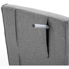 Fotelis HOMCOM Sofa-lova su porankiu 65x69x80 cm, "3-in-1" sofa-lova, lova svečiams, šezlongas, į liną panašus poliesteris, pilka