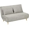 HOMCOM Sofa-lova, sulankstoma lova su lovos funkcija, atlošo pagalvėlės, minkšta sofa su reguliuojamu atlošu, aksomo išvaizdos, 141 x 90 x 81 cm, pilka
