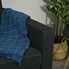 HOMCOM sofa lova, sulankstoma sofa, 2 vietų medžiaginė sofa, sofa-lova, sofa su miegojimo funkcija, sofų komplektas, reguliuojamas kampas, juoda, 148 x 82 x 89 cm