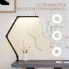 HOMCOM Stalinė lempa su reguliuojamu ryškumu ir spalva, metaline spaustuve, 96 LED, juoda