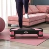 HOMCOM aerobikos stepas, reguliuojamo aukščio, 3 lygiai (10/15/20 cm), treniruoklis namams, tinka vidaus ir lauko sąlygoms, apkrova iki 150 kg, 80 x 31 x 10-20 cm