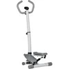 HOMCOM Stepper treniruoklis namams su LCD ekranu, reguliuojamu greičiu, metalinis, ABS, 55 x 53 x 118-128 cm
