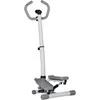 HOMCOM Steperis namų treniruoklis su LCD ekranu, reguliuojamu greičiu, Metalas, ABS, 55 x 53 x 118-128 cm