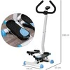 HOMCOM treniruoklis „Swing Stepper“ su LCD ekranu ir rankena, namų treniruoklis iki 100 kg, plienas/ABS, mėlynas, 55 x 44 x 108 cm | Aosom