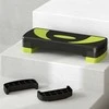 HOMCOM aerobikos step platforma, reguliuojamo aukščio, 3 lygiai (10/15/20 cm), namų treniruoklis, skirtas naudoti viduje ir lauke, apkrova iki 150 kg, žalia