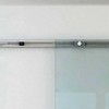 HOMCOM Stumdomos stiklinės durys Stumdomos stiklinės kambario durys, matinis stiklas, 775/900/1025x2050 mm