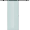 HOMCOM Stumdomos stiklinės durys Stumdomos stiklinės kambario durys, matinis stiklas, 775/900/1025x2050 mm