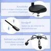 HOMCOM reguliuojamo aukščio kėdė su ratukais ir atlošu, besisukanti 360° kampu, 83-98 cm, darbo kėdė biurui ar salonui