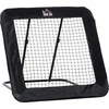 HOMCOM sulankstomi futbolo vartai, futbolo atmušamoji sienelė, tinklas įvairioms sporto šakoms, reguliuojamas 5 padėtimis, 128x118x108-120 cm