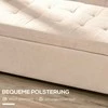 HOMCOM suoliukas, suoliukas su daiktadėže, lovos suoliukas su dangčiu, lininės išvaizdos, skrynia, suoliukas daiktams laikyti svetainei, miegamajam, smėlio spalvos, 125 x 49 x 41,5 cm | Aosom