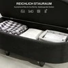 HOMCOM Suoliukas su daiktadėže Skrynia su atidarytu dangčiu, su aksomo prisilietimu, minkštas miegamojo suoliukas, kaučiukmedis, tamsiai pilka 120 x 46 x 42 cm