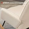 Fotelis Homcom Supamasis krėslas iki 120 kg, smėlio spalvos, 71x92x101 cm