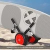 Homcom Surf vežimėlis, banglentčių transportavimo vežimėlis, sulankstomas, paminkštintos PU padangos, iki 45 kg L64 x W55 x H38,5 cm
