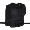 HOMCOM svorio liemenė 20 kg treniruočių liemenė reguliuojama jėgos treniruočių fitneso liemenė oksfordinė geležis juoda 36 x 52 cm