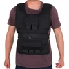 HOMCOM svorio liemenė 20 kg treniruočių liemenė reguliuojama jėgos treniruočių fitneso liemenė oksfordinė geležis juoda 36 x 52 cm