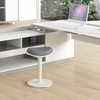 HOMCOM taburetė, ergonomiška biuro taburetė, 56,5-71,5 cm reguliuojamo aukščio darbo taburetė, pasukama kėdė biurui, kabinetui, tinklinė, pilka