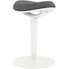HOMCOM taburetė, ergonomiška biuro taburetė, 56,5-71,5 cm reguliuojamo aukščio darbo taburetė, pasukama kėdė biurui, kabinetui, tinklinė, pilka