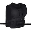 HOMCOM treniruočių liemenė 30 kg, svorių liemenė jėgos treniruotėms, reguliuojama, Oksfordo audinys + geležis, juoda, 36x52 cm