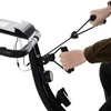 HOMCOM 2-in-1 treniruoklis, dviračio treniruoklis, sulankstomas dviratis su 8 lygių reguliuojamu magnetiniu pasipriešinimu ir 1 pora elastinių virvių, plieno