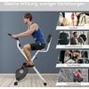 HOMCOM F-Bike treniruoklis, dviračio treniruoklis su 8 lygių magnetiniu pasipriešinimu, reguliuojamo aukščio, plieno, juodos ir pilkos spalvos, 43x97x109 cm