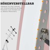 HOMCOM Treniruoklis senjorams, plieno, baltas, 40x42.5x100cm