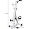 HOMCOM Treniruoklis senjorams, plieno, baltas, 40x42.5x100cm