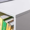 HOMCOM vaikiška knygų lentyna su suoliuku-kėdute, vaikiškas suoliukas su 6 skyriais, daiktadėžė su 3 pagalvėlėmis, žaislų dėžė vaikams nuo 3 metų, pilka, 103 x 30 x 62 cm