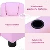 HOMCOM vaikiška sofa su atlošimo funkcija, fotelis vaikams 3–6 metų, rožinė, su puodelių laikikliu, 62x56x69cm