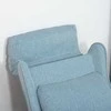 HOMCOM Vaikiška sofa Vaikiška sofa su reguliuojamu atlošais ir atramomis kojoms, mėlyna, skirta 3-5 metų vaikams, 58x53x70cm
