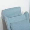 Vaikiška sofa HOMCOM, vaikiška kėdutė su reguliuojama atlošimo funkcija ir pakoja, mėlyna, 3–5 metų vaikams, 58x53x70 cm