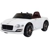 HOMCOM Vaikiškas elektrinis automobilis Bentley GT su nuotolinio valdymo pulteliu - Baltas 108 x 60 x 43 cm