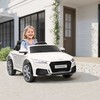 HOMCOM vaikiškas elektromobilis 12V, su 2,4G nuotolinio valdymo pulteliu, muzika, šviesomis, USB/MP3 jungtimi, atbulinės eigos funkcija | Aosom
