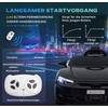 HOMCOM vaikiškas elektromobilis, vaikiškas automobilis su nuotolinio valdymo pulteliu, saugos diržu, garsiniu signalu, muzika ir žibintais, iki 5 km/val., 3–5 metų vaikams