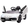 Homcom Vaikiškas elektrinis automobilis 12V Elektrinė transporto priemonė su 2.4G nuotolinio valdymo pulteliu, MP3 grotuvu, garso signalu, šviesomis, 3-5 metų, balta