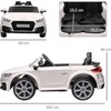 HOMCOM Vaikiškas elektrinis automobilis 12V vaikiškas automobilis su 2.4G nuotolinio valdymo pulteliu, muzika, elektrinis automobilis su šviesa, USB/MP3 jungtimi, atbulinės eigos funkcija