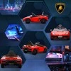 Homcom Vaikiškas elektrinis automobilis 12V su 2.4G nuotolinio valdymo pultu, su MP3 grotuvu, garso signalu, šviesa, skirtas 3-5 metų vaikams