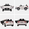 HOMCOM Vaikiškas elektrinis automobilis 12V vaikiškas automobilis su 2.4G nuotolinio valdymo pulteliu, muzika, elektrinis automobilis su šviesa, USB/MP3 jungtimi, atbulinės eigos funkcija