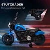 Homcom Vaikiškas elektrinis motociklas su 2 nuimamais mokomaisiais ratais, 1,5-3 km/h, skirta 1,5-3 metų