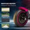 Homcom Vaikiškas elektrinis motociklas su 2 nuimamais mokomaisiais ratais, 1,5-3 km/val., - Rausva