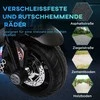 HOMCOM vaikiškas elektrinis motociklas, 6V vaikiška transporto priemonė su muzika ir žibintais, skirta 3–5 metų vaikams, plastikas ir metalas, juoda ir raudona spalvos, 3 km/h