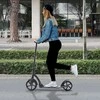 HOMCOM Vaikiškas paspirtukas su amortizacija, sulankstomas, reguliuojamo aukščio, nuo 14 metų, aliuminis, 92.5x37.5x87-101.5cm