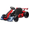 HOMCOM vaikų elektrinis kartingas 24 V 6-12km/h drift kartingas su drift režimu, lėtu startu, 3 padėčių reguliuojama sėdyne, kartingas su ekranu, muzika, saugos diržu, vaikiška transporto priemonė 6-12 metų vaikams, raudona