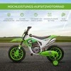 Vaikų elektrinis motoroleris motociklas 12V nuimami atraminiai ratai nuo 3 metų PP metalas