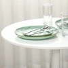 Homcom Valgomojo stalas, Apvalus virtuvės stalas, Modernus valgomojo stalas 2 asmenims, Ø70 x 75 cm
