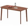 Valgomojo stalas, 150x80x76 cm, Rudas