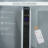 Homcom Ventiliatorinis šildytuvas su nuotolinio valdymo pulteliu 2200W, 21 x 21 x 73 cm