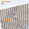 HOMCOM Vežimėlis virtuvei, 2 lentynos, stalčius, lentyna, 4 ratukai, rankenos, plienas, baltas